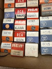 Vintage NOS Vacuum Tube Lot 70+ RCA GE Sylvania Westinghouse Tested TV Radio