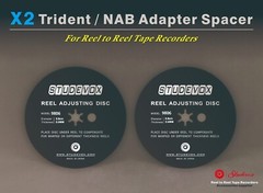 2X Trident NAB Adapter 98mm*0.6mm Spacer For Reel to Reel Tape Recorders