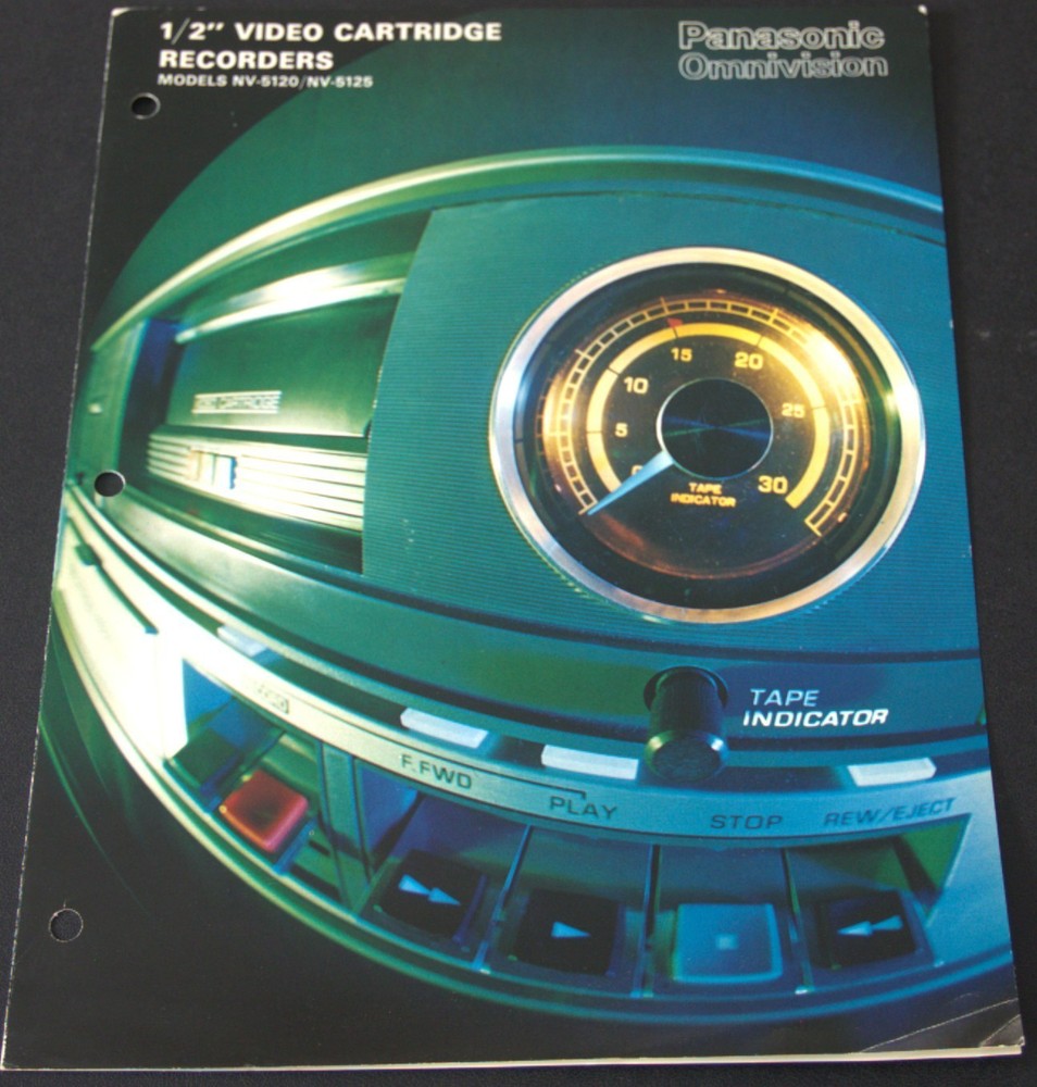 Panasonic Omnivision 1/2″ Video Cartridge Recorders Brochure – Mid-1970s. EIAJ