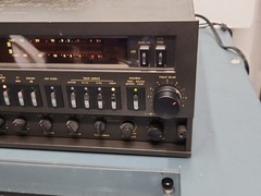Technics RA-M95 cassette deck RP-9690 BOTH WORK LAZY DOOR OPEN. READ DESCRIPTIO