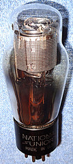1 NOS National Union 6C5-G Vacuum Tube RARE 1940’s Triode for Vintage AM Radios