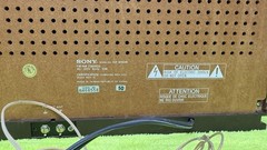 SONY FM/AM RADIO MODEL ICF-9740W TABLETOP WOOD GRAIN 13″ X 9″ + Antenna SERVICED