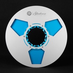 New One 10.5″ Blue Silver Aluminium Empty Tape Reels For R2R Tape Recorders