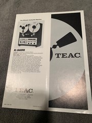 TEAC A-3440 3300SX Etc. Vintage Reel to Reel player Brochure