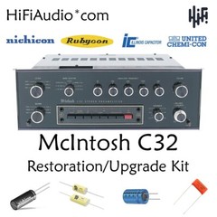 McIntosh C32 preamp restoration recap repair service rebuild kit fix capacitor