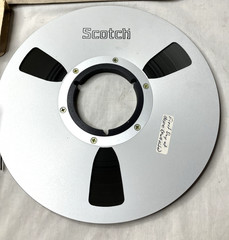 Vintage Scotch 10.5” Aluminum Reel To Reel Tape W/ Box Recorded Audio Tape