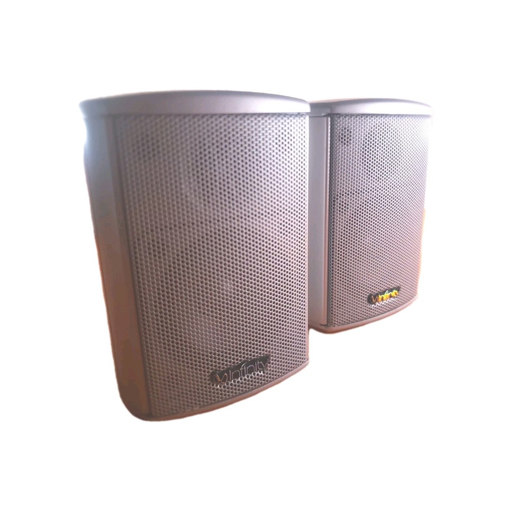 Pair Of Infiniti SAT450 2 Way Speakers (Silver) • GREAT CONDITION