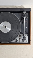 DUAL 1229 Turntable Ch21 Folding Dust Cover Walnut Auto Stop Start Shure M91ED