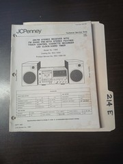 JC Penney 1965 Service Manual Original Repair Book Stereo Tape Led Clock