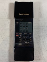 Parts Repair Only Mitsubishi HS-U50 VCR w/ OEM Remote Control Box VHS Player