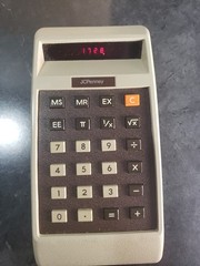 Corvus Vintage Calculator – Model 411, Branded JC Penney – Works! WIth case