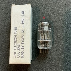 NOS Sylvania 5751 SELECTED Tube 3x Mica O-Get GB5751 12AX7 ECC83 12AX7A 7025