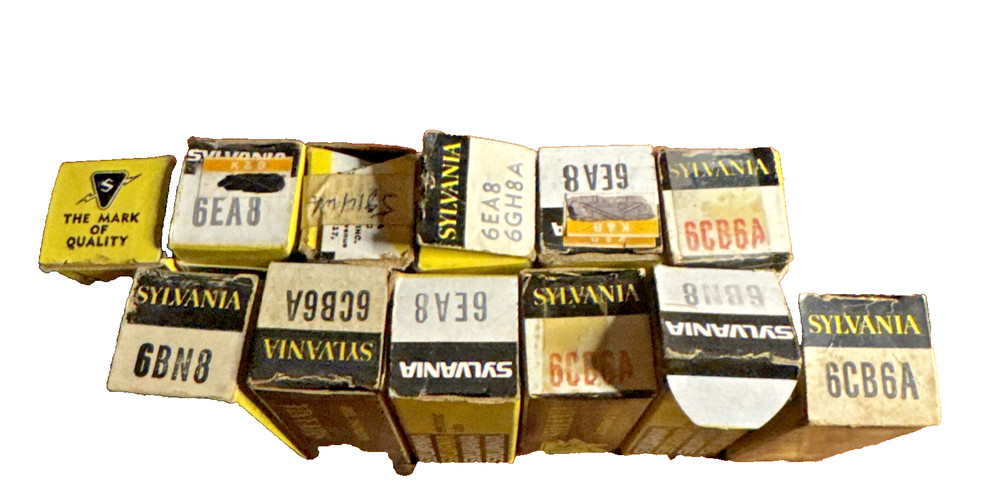 Sylvania Used Unknown Vintage Vacuum Tubes Radio AMP Tubes (Not sure Read)