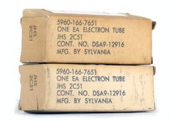 ONE 2C51/5670W/5670 SYLVANIA NOS Tube Röhre Lampe Valvola Valve 진공관 真空管 电子管