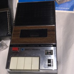 Vintage Bell & Howell Cassette Player Recorder Case Model 87500 NOT Tested/37b