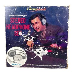 Vintage Electrophonic 0-1 Professional Hi-F Stereo Headphones Morse Japan