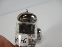 Pair GE JAN 5670W Vacuum Tubes Black Plate Foil Getter TV-7 Tested Strong