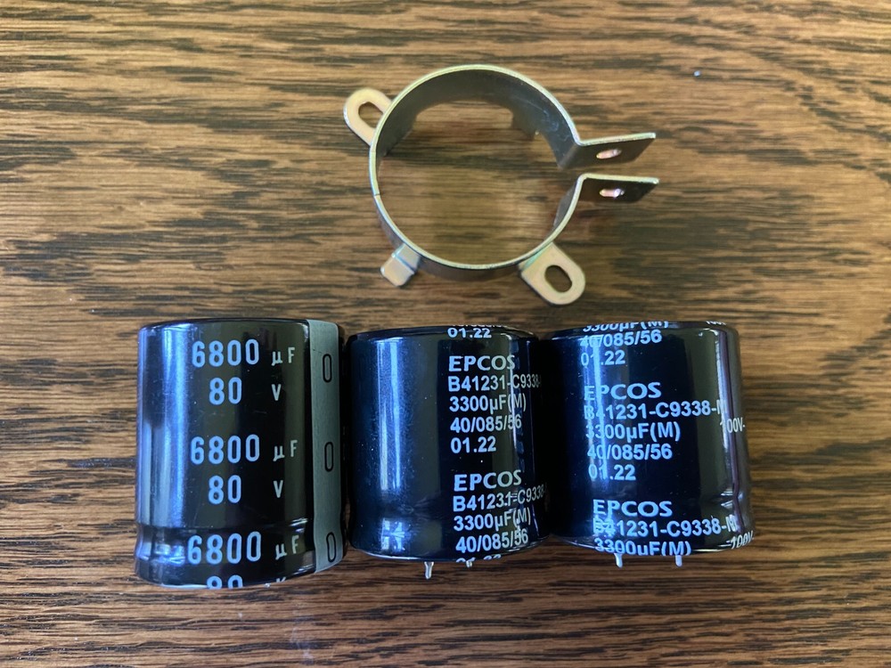 3 Replacement Main Filter Capacitors Marantz 2230 1060 6800 80v 3300 uf 100 35mm