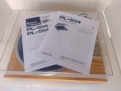 PIONEER PL-514 TURNTABLE- Belt Drive. Restored w Red Oak Veneer Serviced