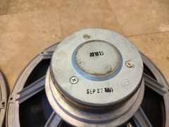 CERWIN VEGA ATW-15 15″ WOOFER PAIR/ PRO REFOAMED WITH DUST CAPS / AT-15 / NICE!!