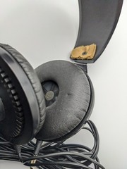 VTG Panasonic EAH-T40 Stereo Headphones Japan Made Adjustable Headband 10ft Cord