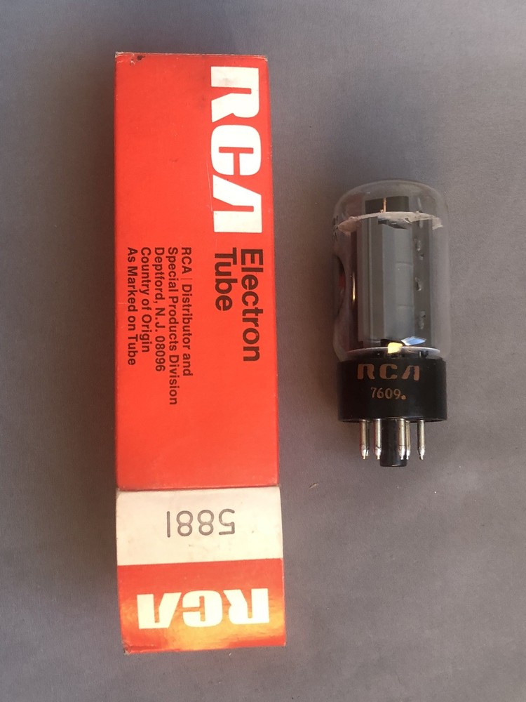 RCA 5881 Tube NOS, date code 7609 from 1976, tests at 6000 uM micromhos