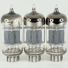 Tested Matched Trio Unbranded 5814A Tubes Gray Plates Halo Getters 5814 A Tubes