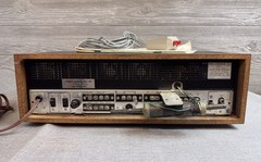 THE FISHER 800-T Stereo Receiver 500-TX with Remote RK-30, Wood Cabinet & Manual