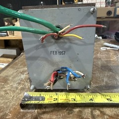 MASSIVE 16lbs POWER TRANSFORMER 1 UNIT Unbranded # 5191 VINTAGE Feb 1957