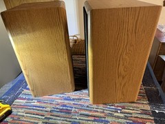 VINTAGE Infinity RS 225 Bookshelf Speakers Light Oak