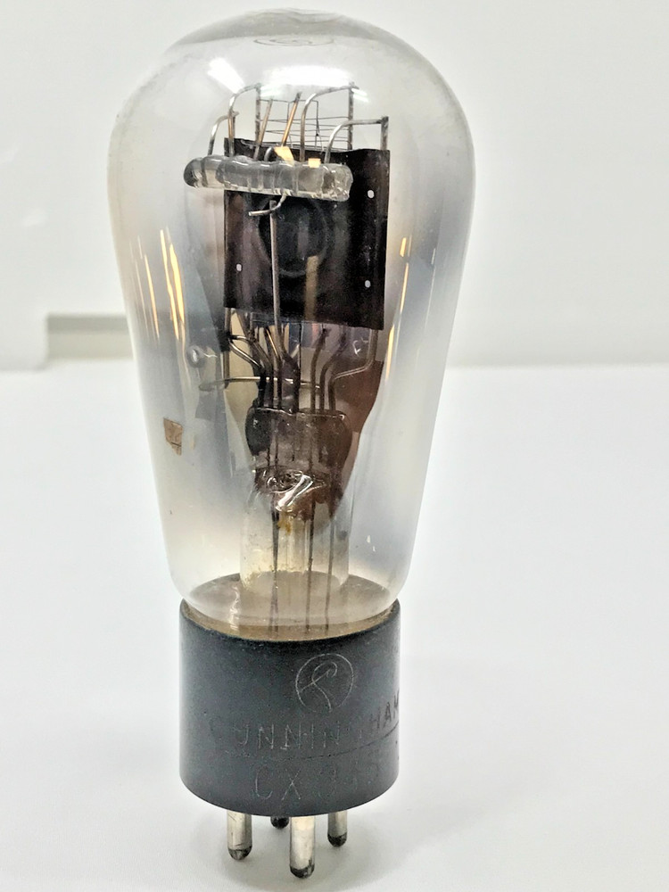 1 Cunningham CX 345 Vintage Tube Engraved Base