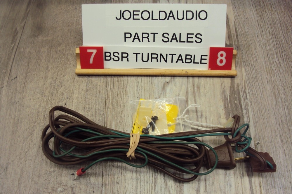 BSR/Fisher C123.R.2 225-AX Line cord & Ground Wire. Tested. Parting Out C123.R.2
