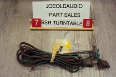 BSR/Fisher C123.R.2 225-AX Line cord & Ground Wire. Tested. Parting Out C123.R.2