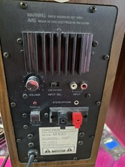 RARE Pair KOSS Dynamite M/100 Plus Walnut Veneer Bookshelf Speakers