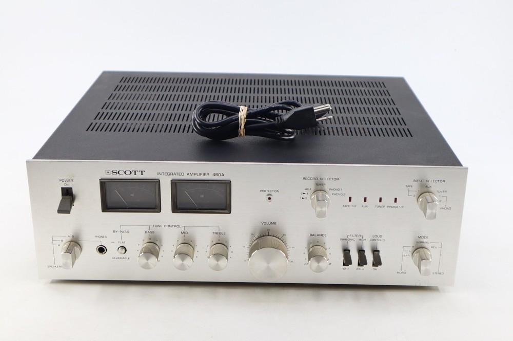 H.H. Scott 460A Integrated Amplifier Sounds Great Working