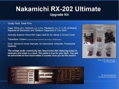 Nakamichi RX-202 Cassette Deck Ultimate Restoration Kit – Wima, OnSemi, Nichicon