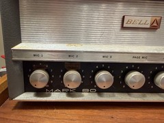 Bell Sound Mark 80 EL34 Tube PA Amplifier Microphone