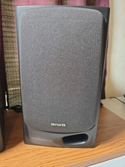 Aiwa USA SX-N3500/3550 40W 3 Way Bass Reflex Speaker System Bookshelf Pair Black