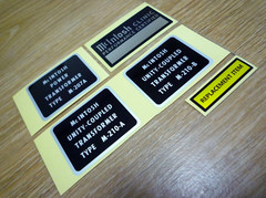 McINTOSH MC240 AMPLIFIER TRANSFORMERS DECAL LABEL STICKER SET – New Repro