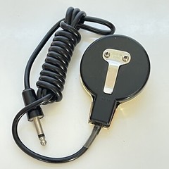 VTG 60s Made In Japan Clip On Microphone Portable Mic 3.5mm Aux Plug