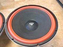 CERWIN VEGA ATW-15 15″ WOOFER PAIR/ PRO REFOAMED WITH DUST CAPS / AT-15 / NICE!!