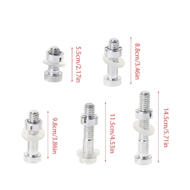 M2.5 Screw Bolt 16.5+13.5+11.5+10.5+7.5m Turntable Headshell Cartridge Stylus