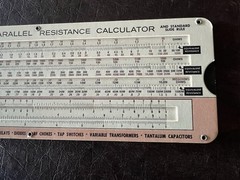 Vintage 1960’s Ohms Law & Parallel Resistance Calculator