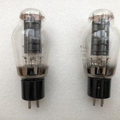 2 X Gold Aero SILVER SERIES 300B Vacuum Tubes ( TEST )