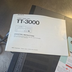 Sony TT-3000 Portable Programmable Digital Cassette Tuner Timer Unit Clock