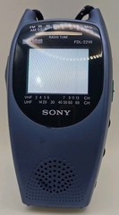 Sony Watchman FDL-221R 2.2″ Color LCD Television Combo FM/AM Radio (BLUE) TESTED