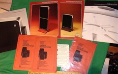 Vintage BERTAGNI Geostatic Speaker Systems Paperwork Brochures (1976) Nice Lot!