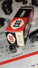 CBS 5814A tubes, black plates, square / D getter