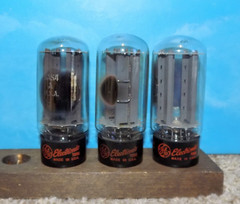 3 GE General Electric 5U4GB 5AS4A Rectifier Tubes Communication Grade