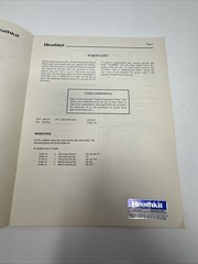 Heathkit HDA-3030-4 170 Hz Preselector Circuit Board Accessory Manual+pictorals